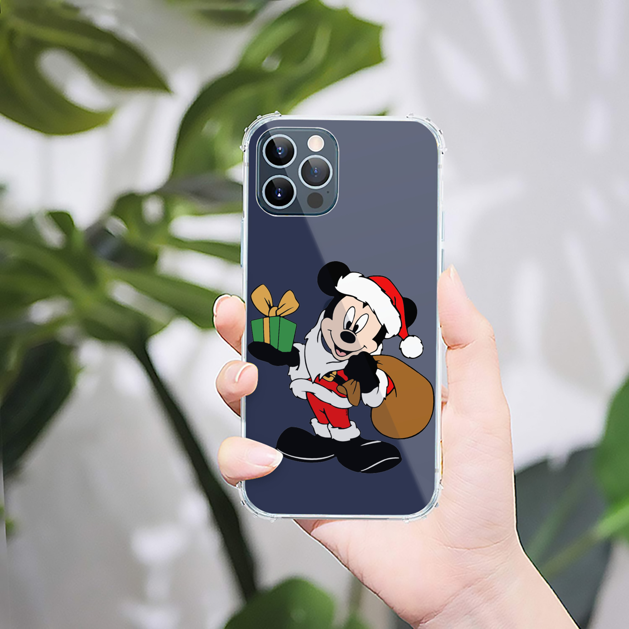 （画像用） ミッキーマウス Mickey Mouse 【iPhone 12シリーズ対応】透明スマホケース（クリアソフトケース）